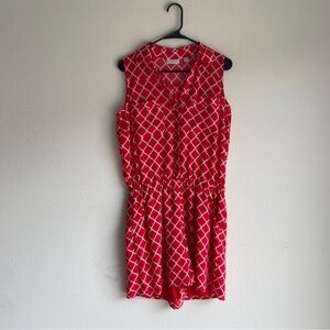Red Button Down Dress